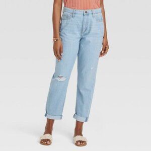 Universal Thread Boyfriend Light Wash Straight Leg Jeans 8/29R 27-30in